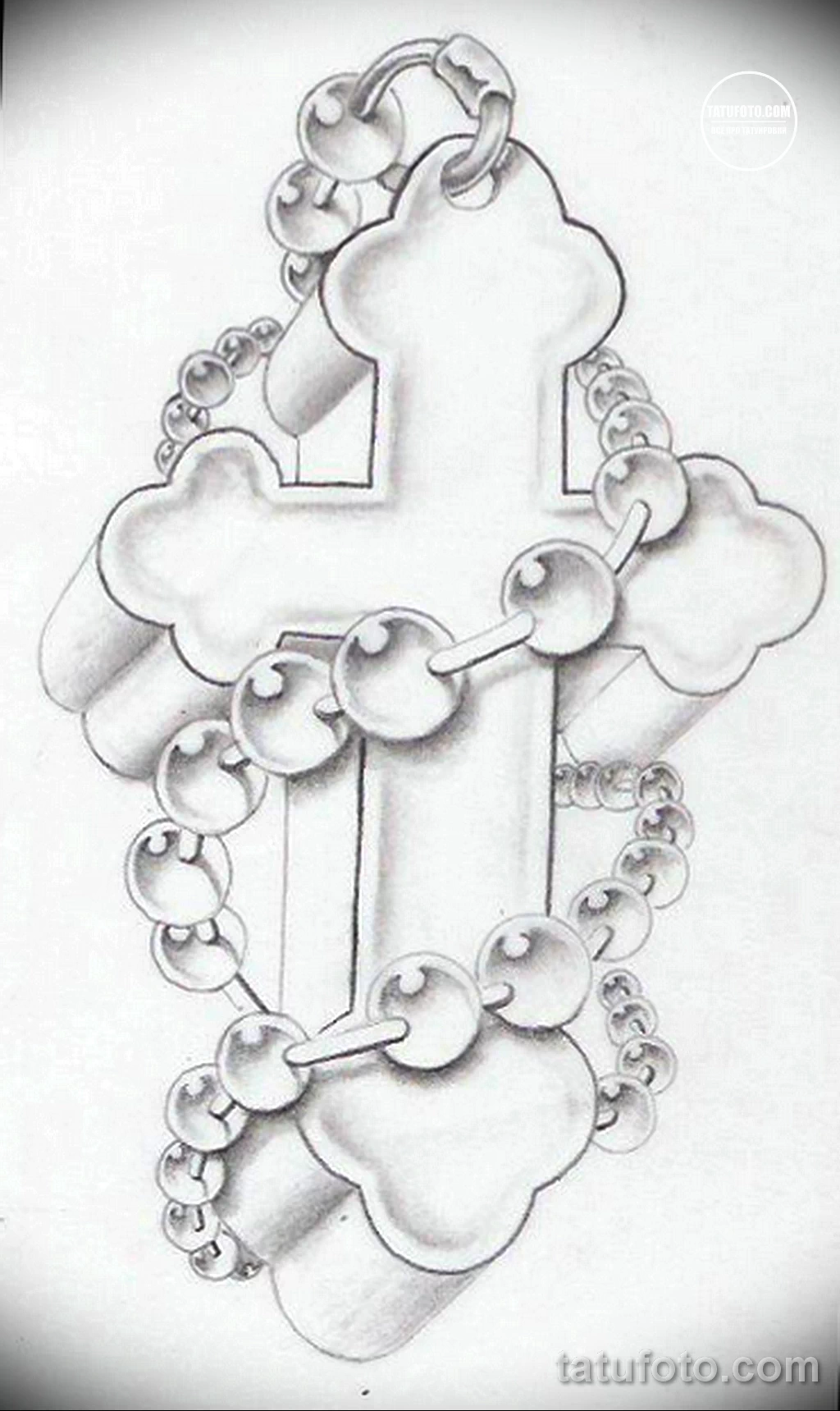 Эскиз татуировки крест 16.11.22 №0186 - tatufoto.com