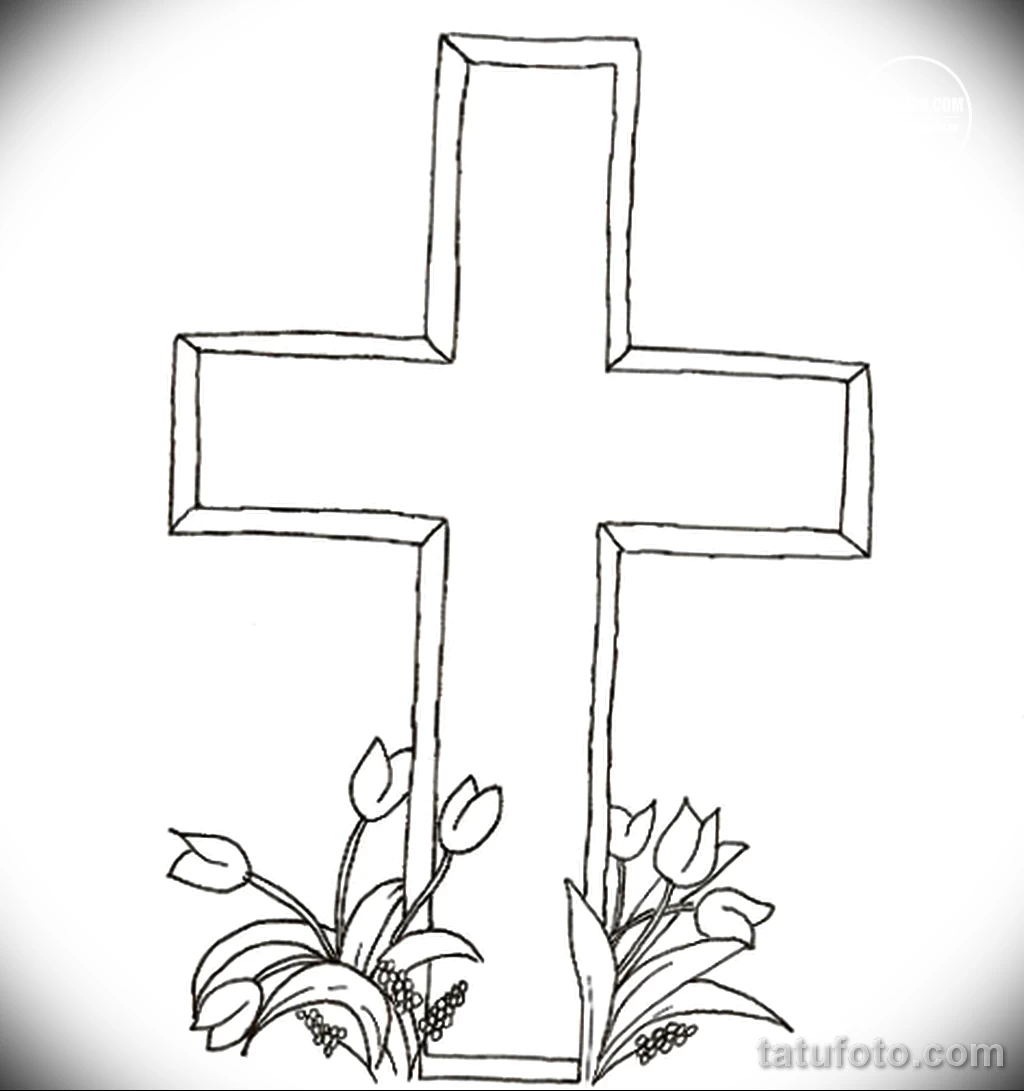 Эскиз татуировки крест 16.11.22 №0208 - tatufoto.com