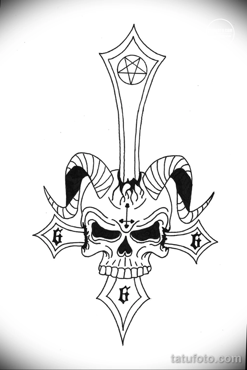 Эскиз татуировки крест 16.11.22 №0291 - tatufoto.com