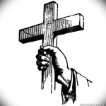Эскиз татуировки крест 16.11.22 №0309 - tatufoto.com