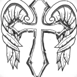 Эскиз татуировки крест 16.11.22 №0317 - tatufoto.com