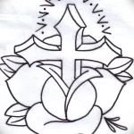 Эскиз татуировки крест 16.11.22 №0335 - tatufoto.com