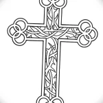 Эскиз татуировки крест 16.11.22 №0367 - tatufoto.com