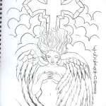 Эскиз татуировки крест 16.11.22 №0382 - tatufoto.com