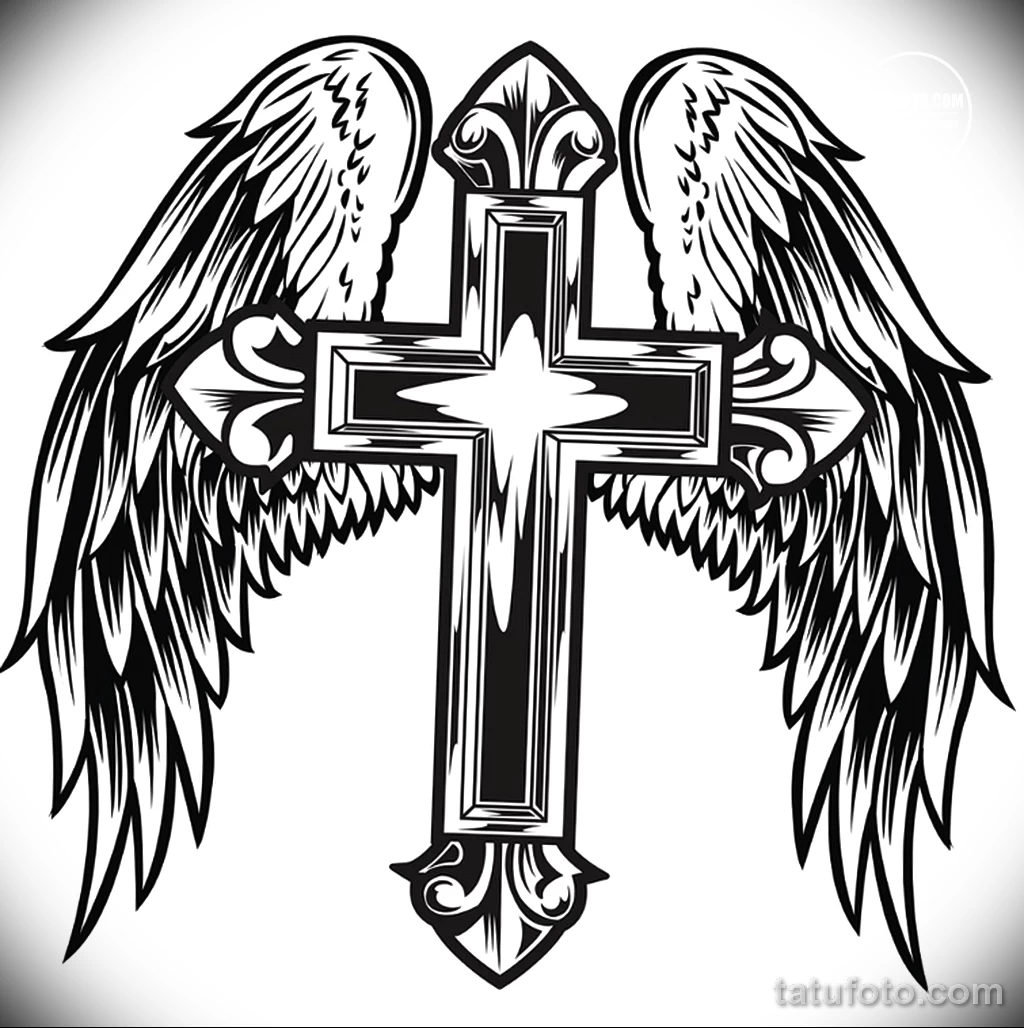 Эскиз татуировки крест 16.11.22 №0385 - tatufoto.com