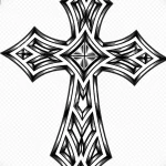 Эскиз татуировки крест 16.11.22 №0391 - tatufoto.com