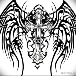 Эскиз татуировки крест 16.11.22 №0400 - tatufoto.com