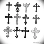 Эскиз татуировки крест 16.11.22 №0406 - tatufoto.com