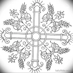 Эскиз татуировки крест 16.11.22 №0411 - tatufoto.com