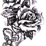 Эскиз татуировки крест 16.11.22 №0449 - tatufoto.com