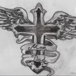 Эскиз татуировки крест 16.11.22 №0465 - tatufoto.com