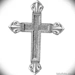 Эскиз татуировки крест 16.11.22 №0479 - tatufoto.com