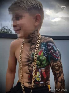 фото - В Нью-Йорке арестовали мать за татуировку сына 23.11.22 №0014 - tatufoto.com
