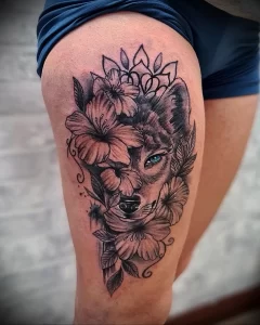 Современная женская татуировка на фото 03.01.23 №0050 - tatufoto.com
