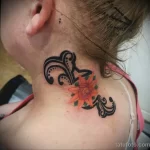 Фото пример тату на шее 23.01.23 №0064 - tatufoto.com