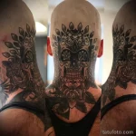 Фото пример тату на шее 23.01.23 №0069 - tatufoto.com