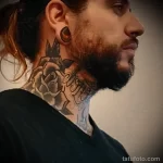 Фото пример тату на шее 23.01.23 №0094 - tatufoto.com