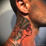 Фото пример тату на шее 23.01.23 №0125 - tatufoto.com