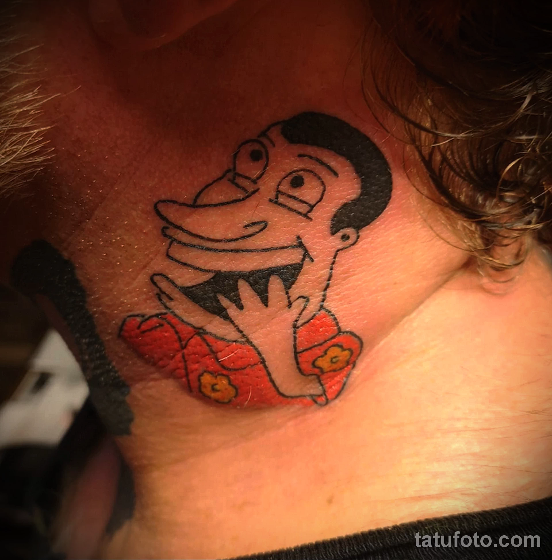 Фото пример тату на шее 23.01.23 №0131 - tatufoto.com
