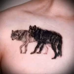 Фото пример татуировки с рисунком волка 24.01.23 №0109 - tatufoto.com