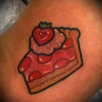 Фото пример татуировки с рисунком пирога 24.01.23 №0035 - tatufoto.com