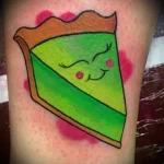 Фото пример татуировки с рисунком пирога 24.01.23 №0120 - tatufoto.com