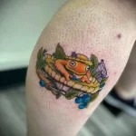 Фото пример татуировки с рисунком пирога 24.01.23 №0185 - tatufoto.com