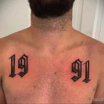 Фото рисунка татуировки Цифры для денег 18.01.23 №0001 - tatufoto.com