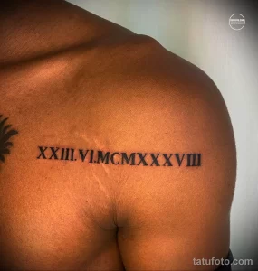 Фото рисунка татуировки Цифры для денег 18.01.23 №0030 - tatufoto.com