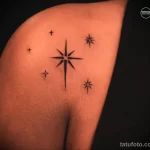 Фото рисунка татуировки звезда для денег 18.01.23 №0007 - tatufoto.com