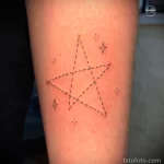Фото рисунка татуировки звезда для денег 18.01.23 №0032 - tatufoto.com