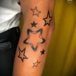 Фото рисунка татуировки звезда для денег 18.01.23 №0041 - tatufoto.com