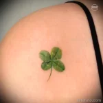 Фото рисунка татуировки клевер для денег 18.01.23 №0002 - tatufoto.com