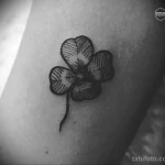 Фото рисунка татуировки клевер для денег 18.01.23 №0015 - tatufoto.com