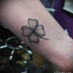 Фото рисунка татуировки клевер для денег 18.01.23 №0023 - tatufoto.com