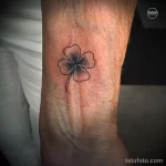 Фото рисунка татуировки клевер для денег 18.01.23 №0030 - tatufoto.com
