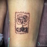 Фото рисунка татуировки клевер для денег 18.01.23 №0046 - tatufoto.com