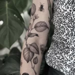 Фото рисунка татуировки растение для денег 18.01.23 №0002 - tatufoto.com