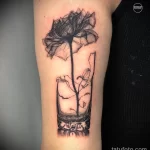 Фото рисунка татуировки растение для денег 18.01.23 №0008 - tatufoto.com