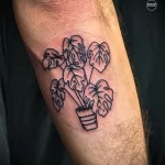 Фото рисунка татуировки растение для денег 18.01.23 №0023 - tatufoto.com