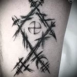 Фото рисунка татуировки руны для денег 18.01.23 №0016 - tatufoto.com