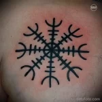 Фото рисунка татуировки руны для денег 18.01.23 №0017 - tatufoto.com