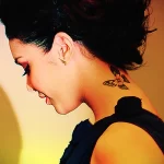 Фото тату бабочка на шее 23.01.23 №0005 - tatufoto.com