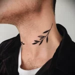 Фото тату венок на шее 23.01.23 №0018 - tatufoto.com