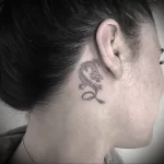 Фото тату дракон на шее 23.01.23 №0003 - tatufoto.com