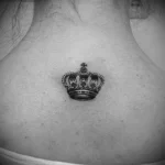 Фото тату корона на шее 23.01.23 №0023 - tatufoto.com