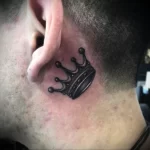 Фото тату корона на шее 23.01.23 №0027 - tatufoto.com