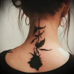 Фото тату на шее для девушек 23.01.23 №0008 - tatufoto.com