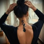 Фото тату на шее для девушек 23.01.23 №0014 - tatufoto.com