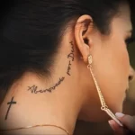 Фото тату на шее для девушек 23.01.23 №0015 - tatufoto.com